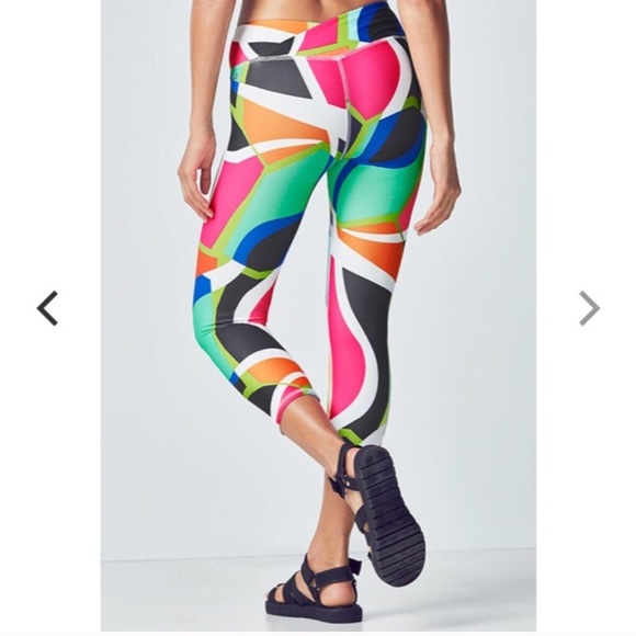 🍾 Fabletics Winn Printed PowerHold Capri popsicle - Picture 2 of 6
